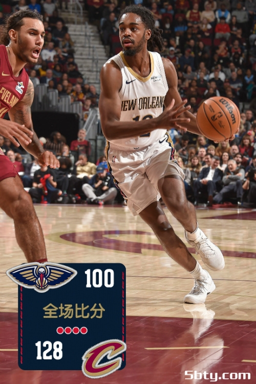 NBA常规赛：骑士128-100大胜鹈鹕，杰罗姆29分，里夫斯34分