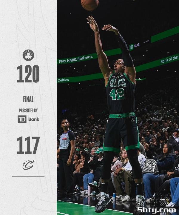 NBA常规赛：骑士117-120不敌绿军遭遇赛季首败，塔图姆33+12+7，米切尔35+8