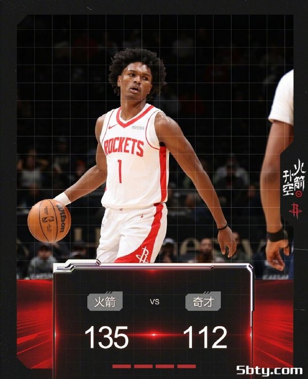 NBA常规赛：火箭135-112大胜奇才，杰伦-格林29+8，阿门20+15