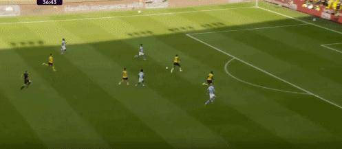 第81分钟，谢尔基也是曼城首球，曼城4-0狼队 